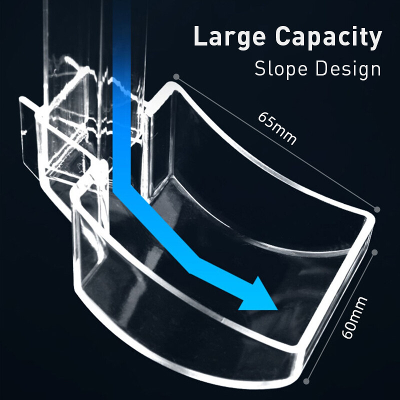 Set tub de alimentare transparent pentru acvariu Hrănitor pentru acvariu Hrănitor pentru pești Hrănitor pentru creveți Hrănitor pentru acvariu Accesorii pentru hrănire Instrumente