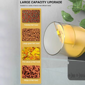 Automaatne kalapaagisöötur Intelligentne ajastus Automaatne söötja akvaariumi kuldkala söötja suure mahutavusega kuldkala akvaariumi söötja