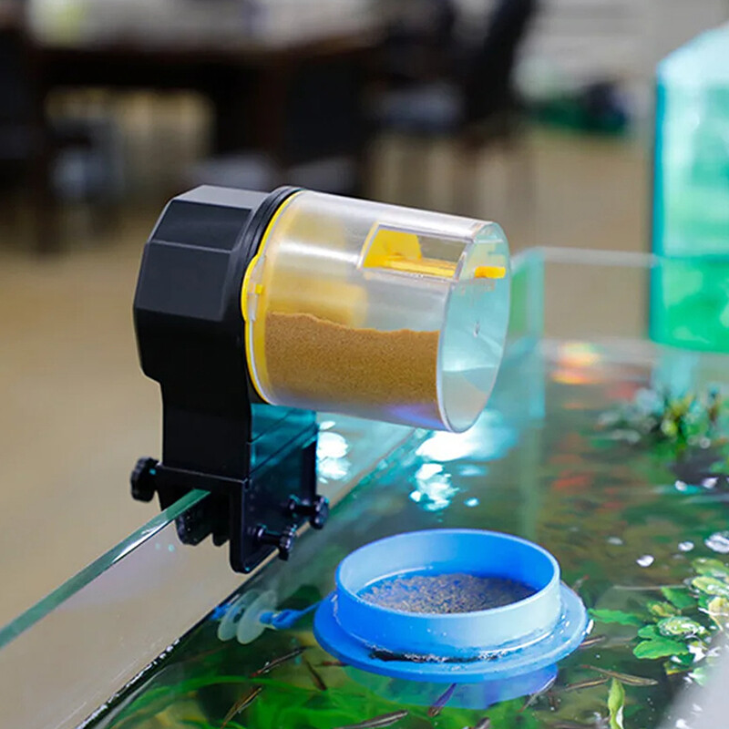 Automaatne kalapaagisöötur Intelligentne ajastus Automaatne söötja akvaariumi kuldkala söötja suure mahutavusega kuldkala akvaariumi söötja