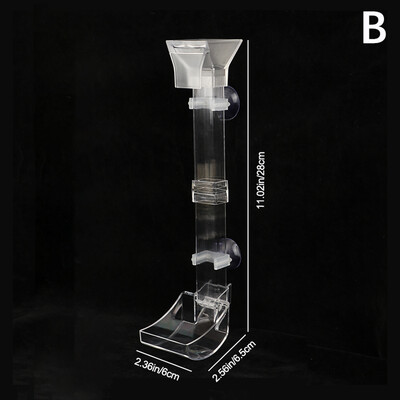 Akvaariumi läbipaistev söötmistoru komplekt akrüül Akvaariumi söötja krevettide söötja söötmismahuti tarvikud tööriistad