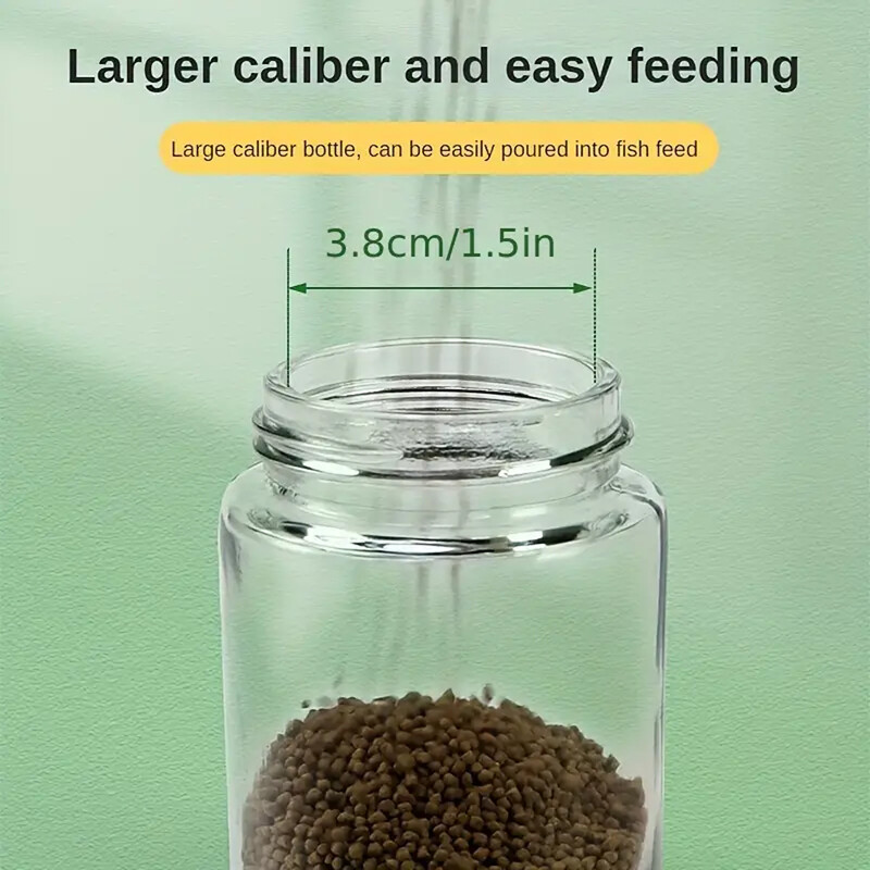 Push-tüüpi kvantifitseerimissöötja Kalatoidu säilituspudel Fishbowl Tool Akvaariumi tarvikud Meduusid Kilpkonn Kuldkala Crap Feeder