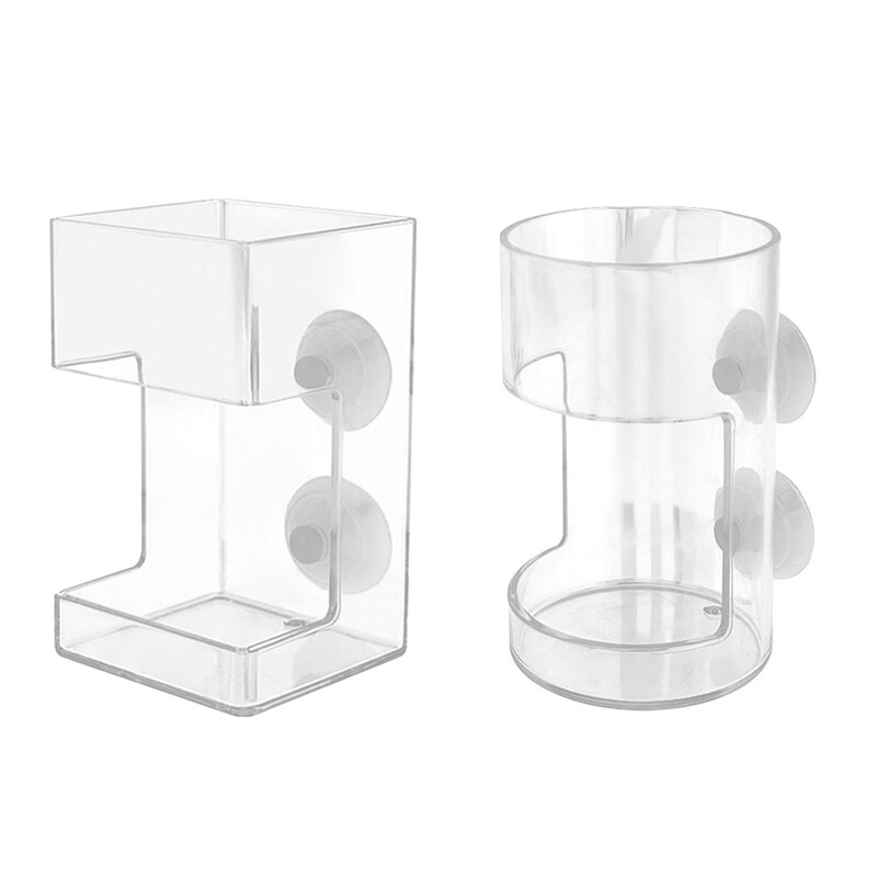 Хранилка за риба Акрилна хранилка за риба скариди Аквариум Купа за хранене Плаваща