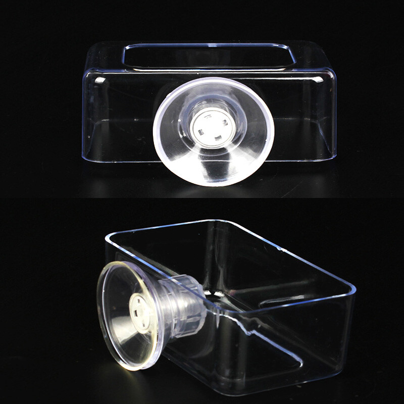 аквариум пръстен за хранене аквариум суспензионна хранилка прозрачна акрилна правоъгълна форма малък кръг за риба за аквариум плаваща храна