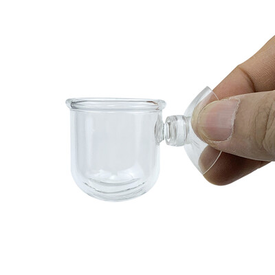 Akvariumo tiektuvas Stiklo pašarų puodelis Raudonas sliekų šėrimo įrankis siurblys gyvas kirmėlės piltuvas žuvų bako maitinimo konteineris Automatinis žuvų tiektuvas