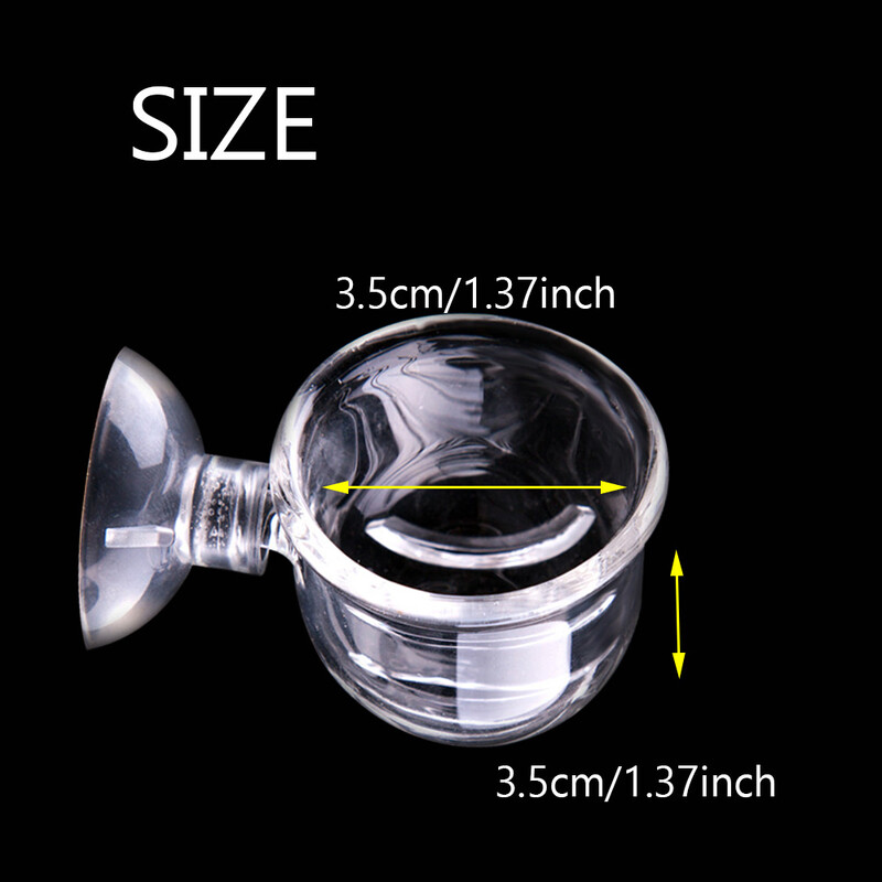 Akvariumo tiektuvas Stiklo pašarų puodelis Raudonas sliekų šėrimo įrankis siurblys gyvas kirmėlės piltuvas žuvų bako maitinimo konteineris Automatinis žuvų tiektuvas