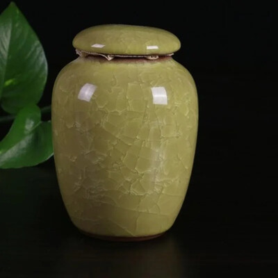 Smulki naminių gyvūnėlių urna Paukštis Šuo Naminių gyvūnėlių urnos Kremavimas Naminių gyvūnėlių karstai Laidotuvių vaza Katės kremavimo pelenai žmonių pelenams Pagaminta keramika, dažyta rankomis