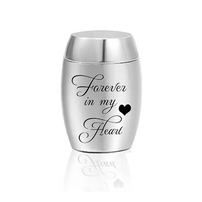 Mini urne de incinerare gravate colorate pentru sicriu pentru cenușă umană pentru animale de companie Cutie funerară de pierdere a iubirii din oțel inoxidabil cutie pentru cenușă pentru animale de companie
