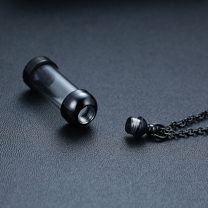 Nyitható üvegfiola nyaklánc medál emlékmű hamupalack Hamvasztásos kisállat ékszer