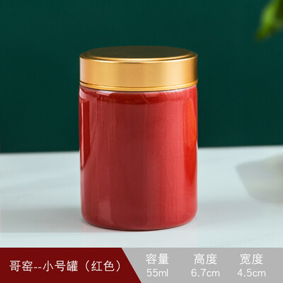 Urnă memorială pentru animale de companie, cenușă pentru animale de companie de dimensiune centrală, frunze de glazură crăpate din ceramică, cenușă decorativă, Coffi funerar pentru memorial animalelor