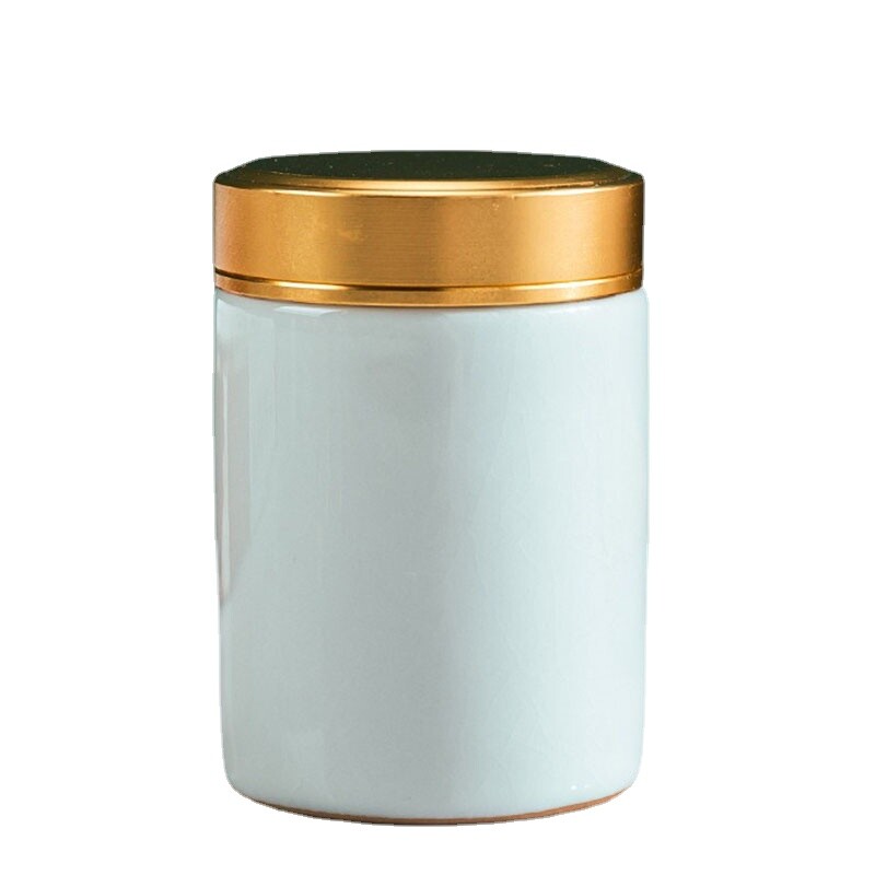 Urnă memorială pentru animale de companie, cenușă pentru animale de companie de dimensiune centrală, frunze de glazură crăpate din ceramică, cenușă decorativă, Coffi funerar pentru memorial animalelor