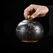 Urnă mică pentru animale de companie Sicrie pentru incinerare pentru animale de companie Hamster funerar Pisică Câine Containere pentru cenuşă Ceramica Monument pentru animale pictat manual Memorialuri pentru animale de companie