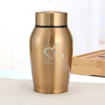 Urne multicolore din oțel inoxidabil pentru animale de companie, câine, pisică, pasăre, șoarece, cenușă de incinerare, urnă sigilată, consumabile funerare pentru câini, borcan de suvenir pentru animale de companie