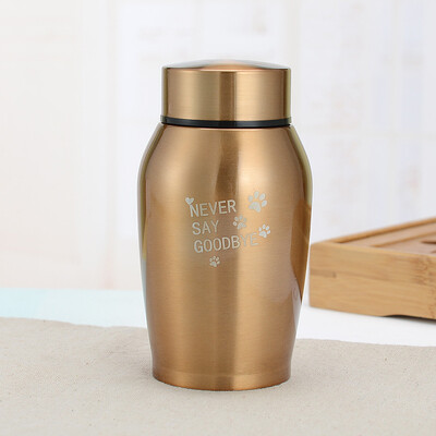 Urne multicolore din oțel inoxidabil pentru animale de companie, câine, pisică, pasăre, șoarece, cenușă de incinerare, urnă sigilată, consumabile funerare pentru câini, borcan de suvenir pentru animale de companie