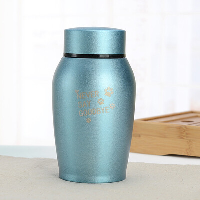 Urne multicolore din oțel inoxidabil pentru animale de companie, câine, pisică, pasăre, șoarece, cenușă de incinerare, urnă sigilată, consumabile funerare pentru câini, borcan de suvenir pentru animale de companie