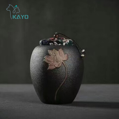 Suport pentru urne de cenușă mare, din ceramică, sicrie de cenușă memorială, urne de incinerare pentru animale de companie umane, suveniruri de memorie sigilate, cadou de înmormântare