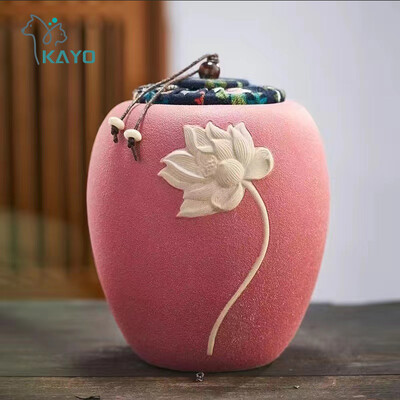 Suport pentru urne de cenușă mare, din ceramică, sicrie de cenușă memorială, urne de incinerare pentru animale de companie umane, suveniruri de memorie sigilate, cadou de înmormântare