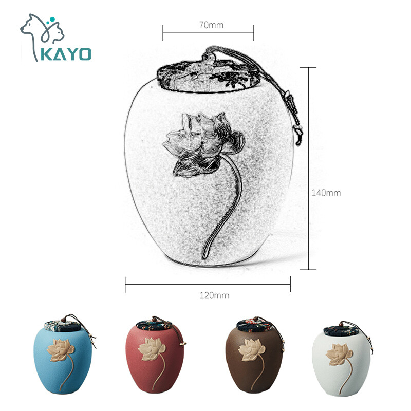 Suport pentru urne de cenușă mare, din ceramică, sicrie de cenușă memorială, urne de incinerare pentru animale de companie umane, suveniruri de memorie sigilate, cadou de înmormântare