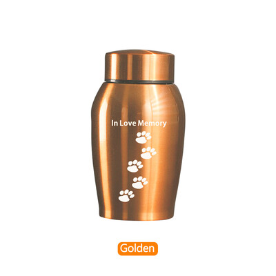 Urne pentru animale de companie Urne din oțel inoxidabil Animale de companie Câine Pisică Păsări Soareci Cenușă de incinerare Urnă de amintire Sicriu Columbarium Animale de companie Memoriale