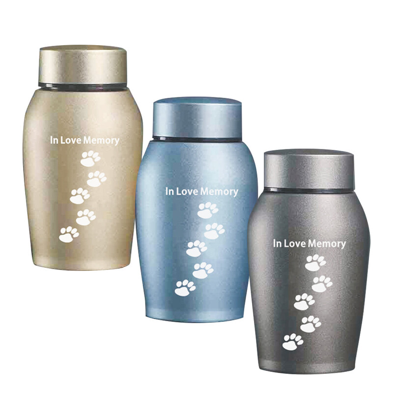 Urne pentru animale de companie Urne din oțel inoxidabil Animale de companie Câine Pisică Păsări Soareci Cenușă de incinerare Urnă de amintire Sicriu Columbarium Animale de companie Memoriale
