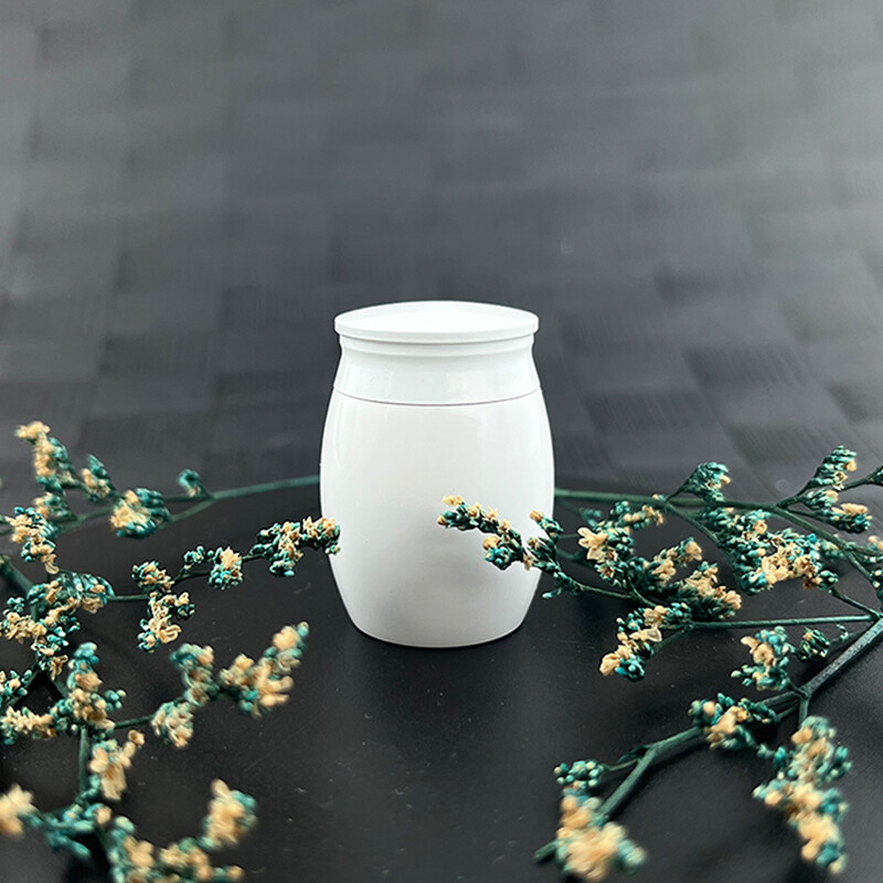 Mini életfa urnák emberi hamu számára, rozsdamentes acél Hamvasztásos emlékurna hamutartónak Emlék Emberi vagy kisállat hamutartó