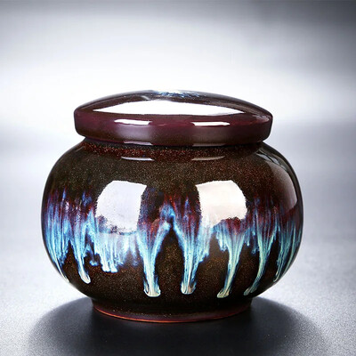 Mini Urnă Ceramică Cenușă Umană 90 ml Cutie Funerară Cățeluș Câine Memorial Drepturile Animalelor Urne Freen of Funerals Sicriu pentru animale de companie Produse pentru animale de companie