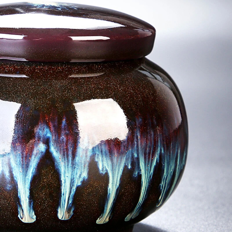 Mini Urnă Ceramică Cenușă Umană 90 ml Cutie Funerară Cățeluș Câine Memorial Drepturile Animalelor Urne Freen of Funerals Sicriu pentru animale de companie Produse pentru animale de companie