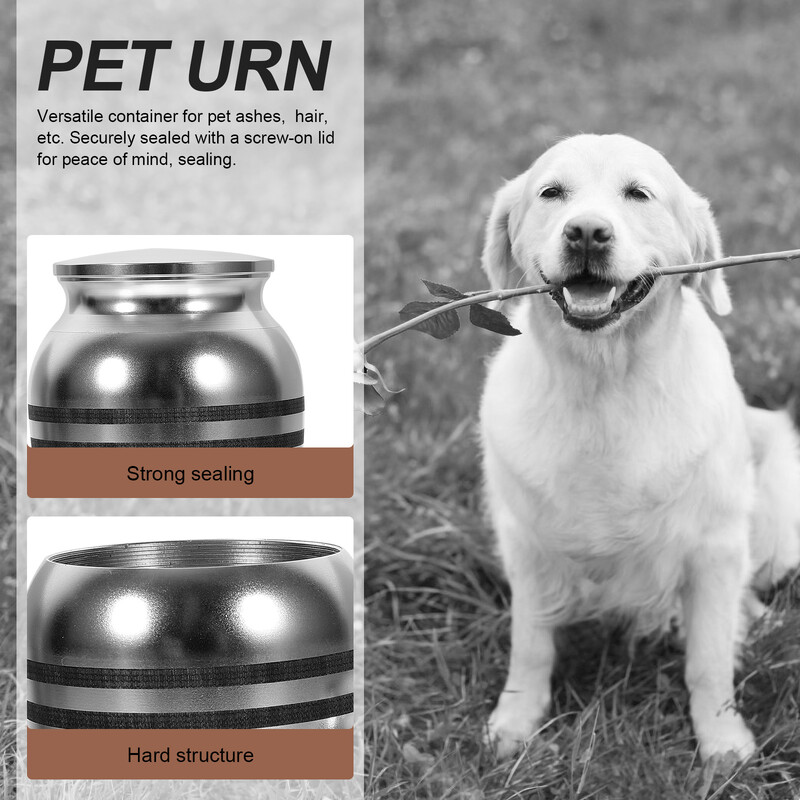 Urnă pentru animale de companie Urne pentru animale de companie Memoriale pentru pisici Materiale funerare The Dog Ashes Alloy Keepsake Mini