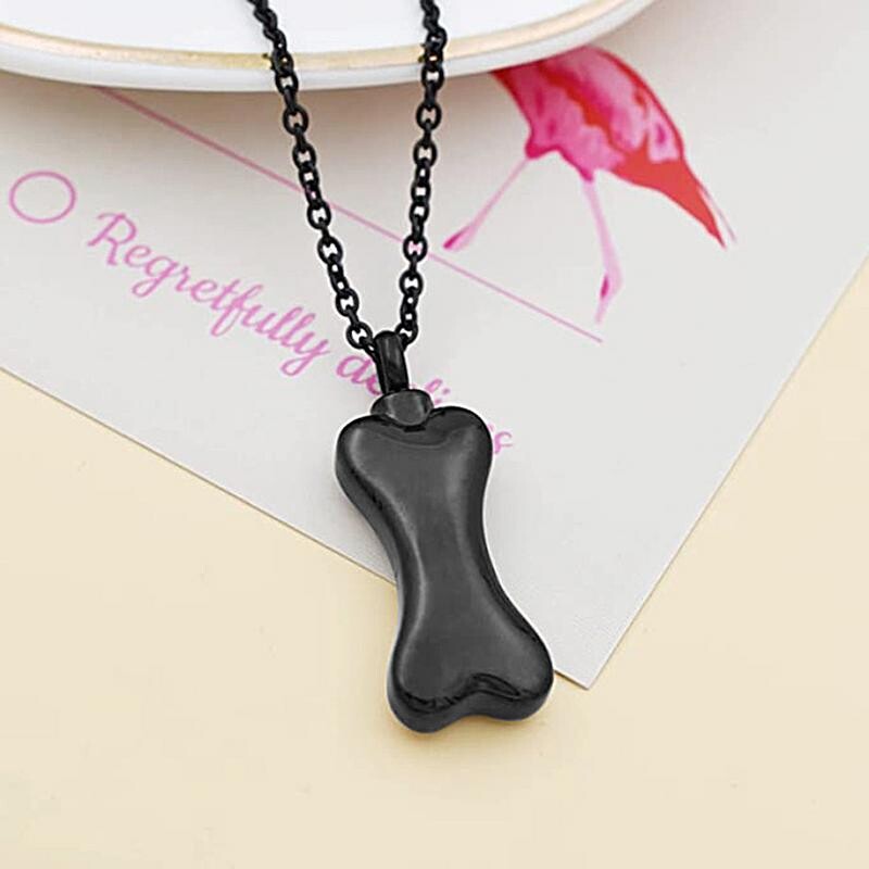 Mancsnyomat kisállat urna nyaklánc Kreatív kisállat hamvasztásos ékszerek hamu számára Mancs nyomatok Hamvasztásos urna ékszerek rozsdamentes acél emlékmű