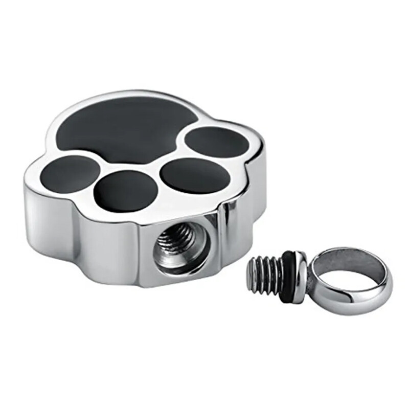 Animal de companie, pisică, câine, labe, bijuterii de incinerare pentru cenușă, colier cu urnă purtabilă, pandantiv memorial pentru femei și bărbați