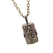 Ogrlica s urnama Svakodnevna odjeća Kutija za nakit Spremnik za pepeo kućnih ljubimaca Ukrasne urne Suvenir Bakreni privjesak za uspomenu