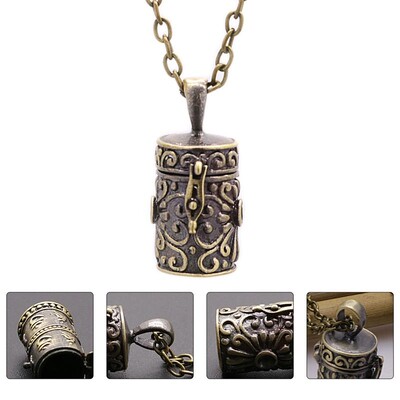 Ogrlica s urnama Svakodnevna odjeća Kutija za nakit Spremnik za pepeo kućnih ljubimaca Ukrasne urne Suvenir Bakreni privjesak za uspomenu