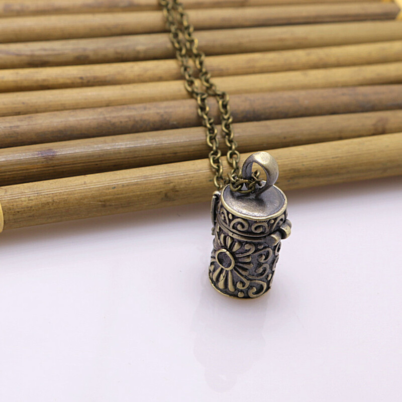 Ogrlica s urnama Svakodnevna odjeća Kutija za nakit Spremnik za pepeo kućnih ljubimaca Ukrasne urne Suvenir Bakreni privjesak za uspomenu