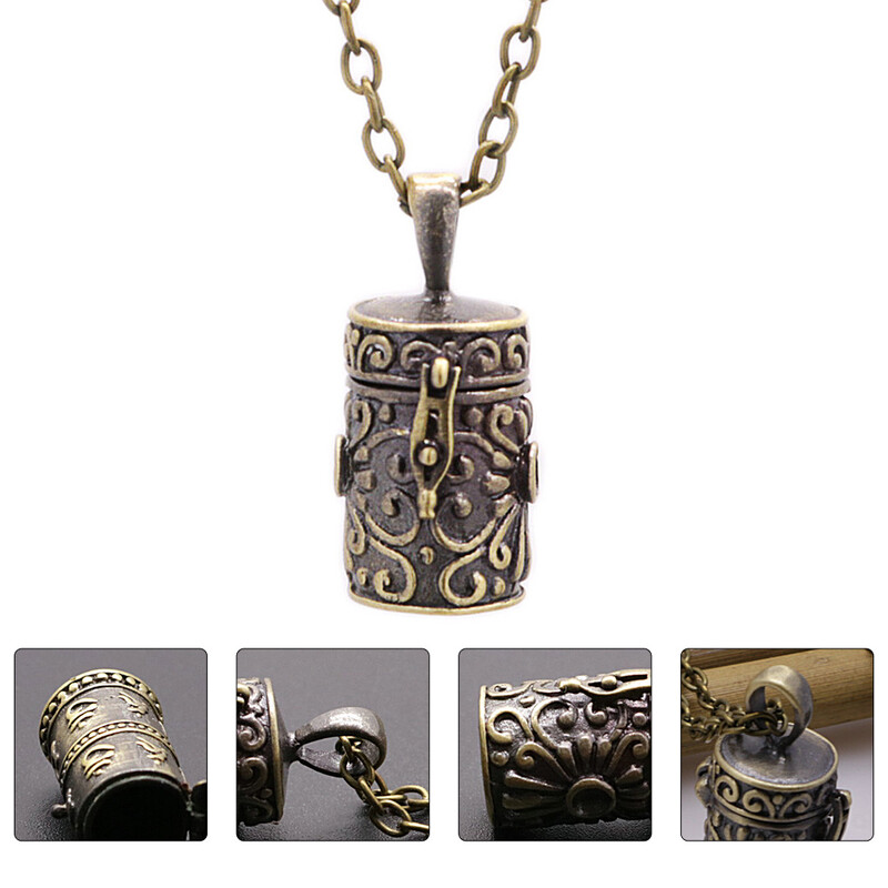 Ogrlica s urnama Svakodnevna odjeća Kutija za nakit Spremnik za pepeo kućnih ljubimaca Ukrasne urne Suvenir Bakreni privjesak za uspomenu