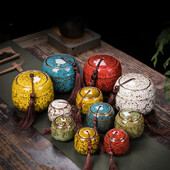 Recipient din ceramică de 70 ml, mini urne de incinerare, recipient memorial, urna pentru animale de companie, sicriu funerar, câine, pisică, pasăre, columbarium