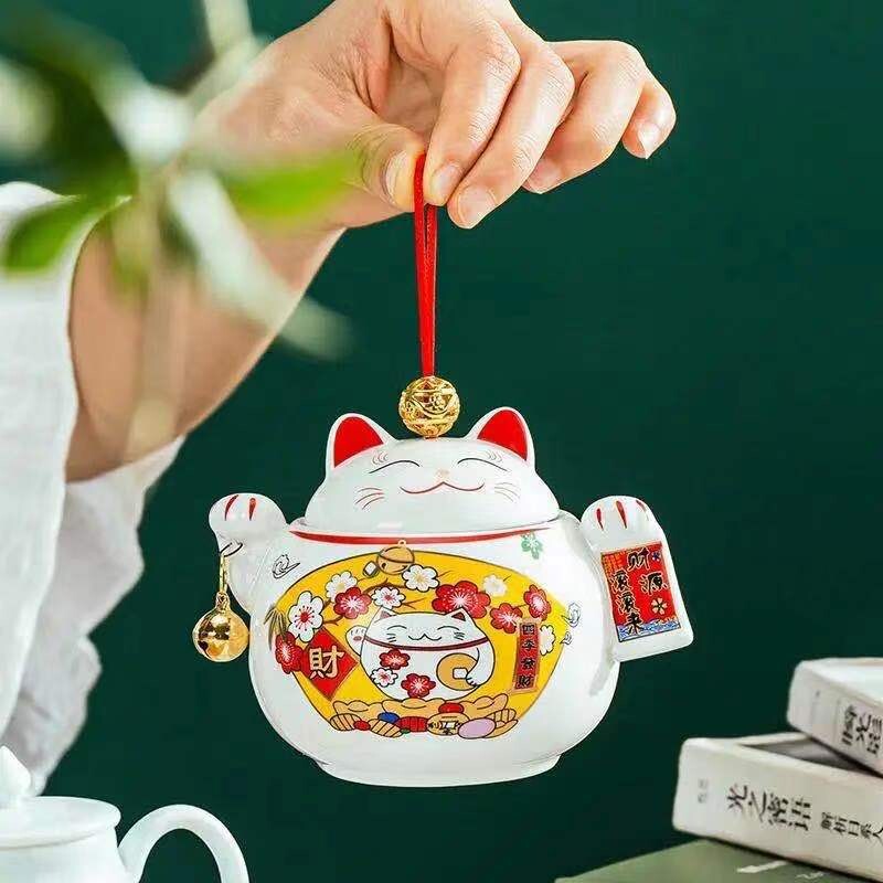 300 ml urna naminiams gyvūnėliams pelenų katės formos atminimo kremavimo urnos - rankų darbo juodos dekoratyvinės urnos laidotuvėms Katės urna šunų urna