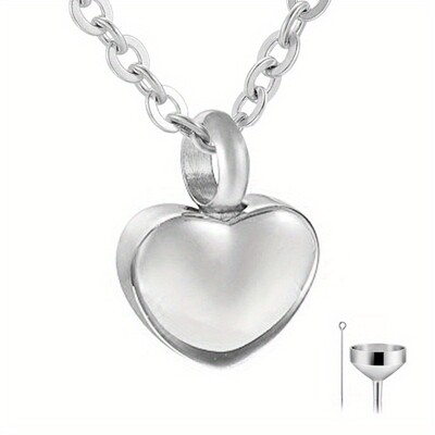 Nerūsējošā tērauda maza sirds medaljona kremēšana sirds piekariņi piemiņas pelni urna kaklarota rotaslietas piemiņas krāsaina sirds urna dāvana