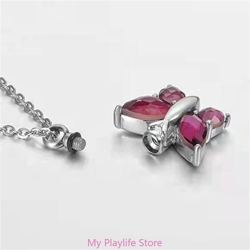 Colier cu pandantiv cu urne pentru animale de companie, pentru pisici, câini, bijuterii memoriale de cenușă, colier cu pandantiv cu urne de incinerare pentru animale de companie