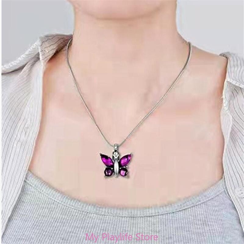 Colier cu pandantiv cu urne pentru animale de companie, pentru pisici, câini, bijuterii memoriale de cenușă, colier cu pandantiv cu urne de incinerare pentru animale de companie