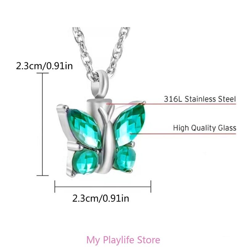 Colier cu pandantiv cu urne pentru animale de companie, pentru pisici, câini, bijuterii memoriale de cenușă, colier cu pandantiv cu urne de incinerare pentru animale de companie