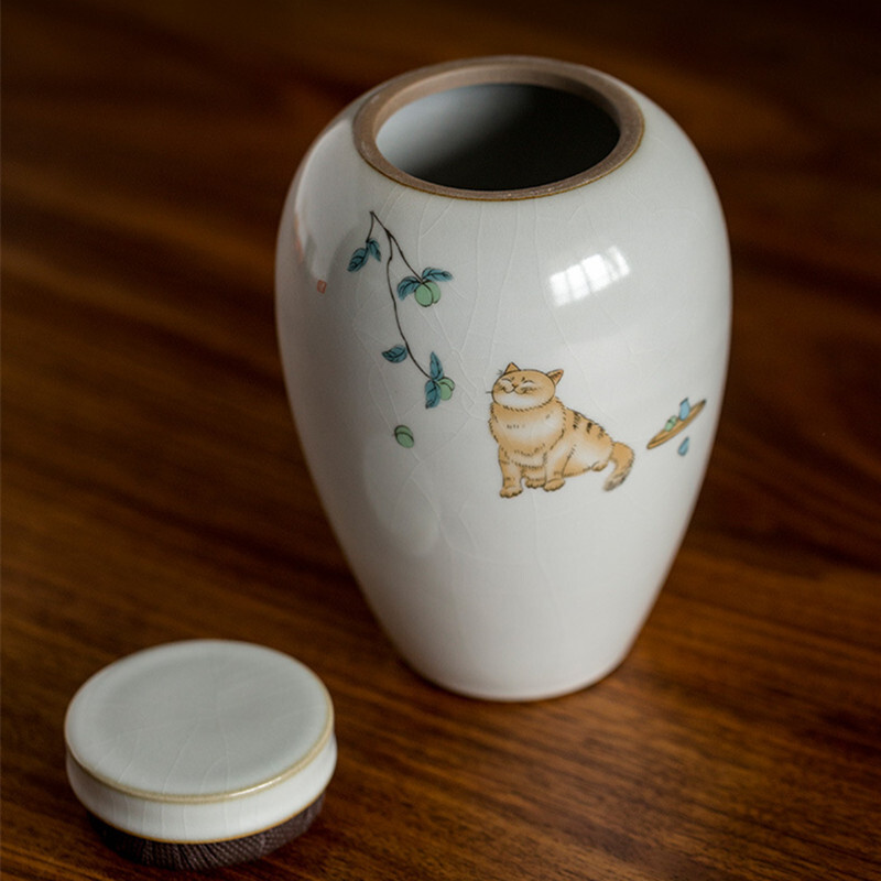 Kisállat-urna Szép, finom, nedvességálló fogak szakáll emlékgyűjtemény Kutya-urna macska-urna Szentírás-tartállyal kisállat hamvaihoz