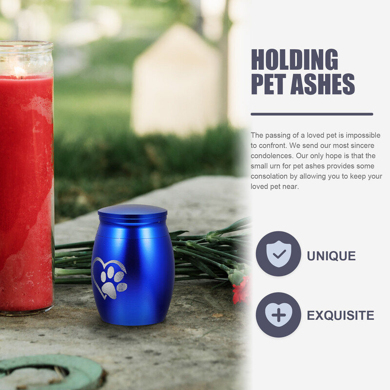 Cutie de incinerare pentru câini pentru cenuşă Urnă pentru animale de companie Urnă de amintire pentru cenuşă Urne din oţel inoxidabil pentru animale de companie Urnă pentru pisici Urnă pentru cenuşă pentru animale de companie Urne pentru câini pentru cenu