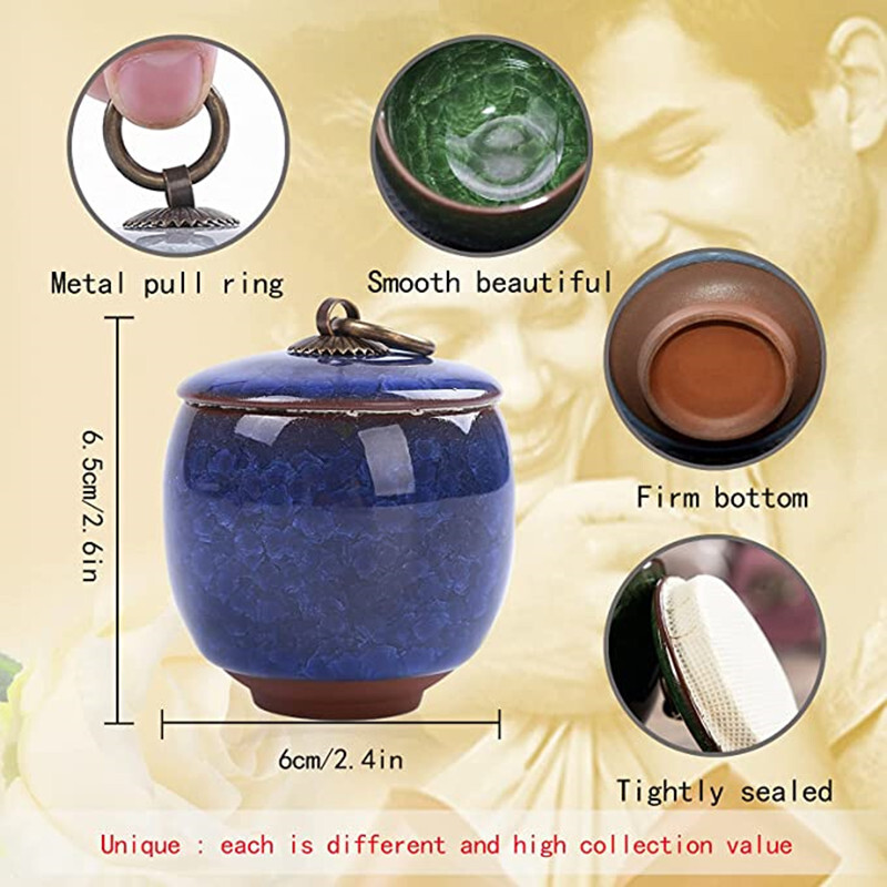 Urne mici pentru cenușă umană - Urne jetoane - Urne ceramice pentru incinerare de amintire