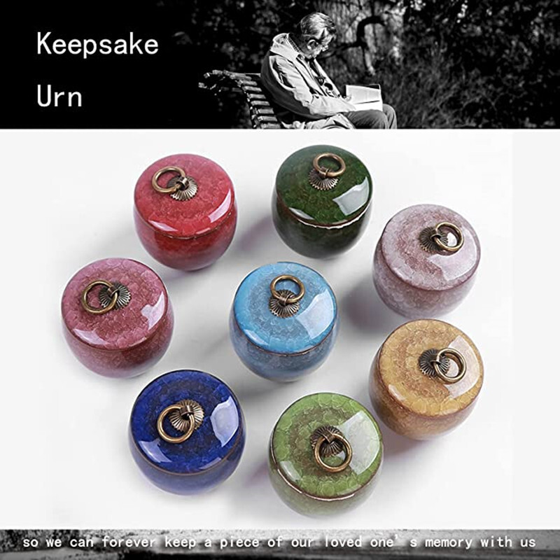 Urne mici pentru cenușă umană - Urne jetoane - Urne ceramice pentru incinerare de amintire