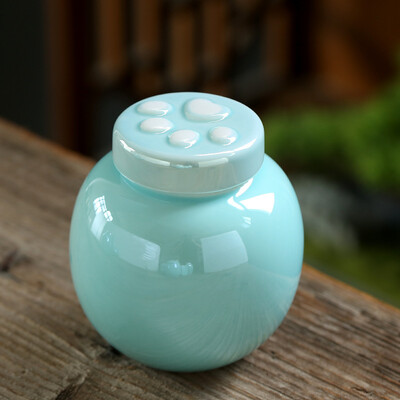 Urnă pentru cenușă pentru animale de companie - Urne memoriale de incinerare în formă de pisică - Urne decorative negre realizate manual pentru înmormântare, Urnă pentru pisici, Urnă pentru câini