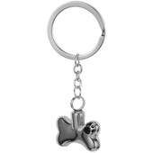 Breloc cu oase de câine Bijuterii pentru a ține cenușa Colier cu urnă memorială de incinerare Fob Pet