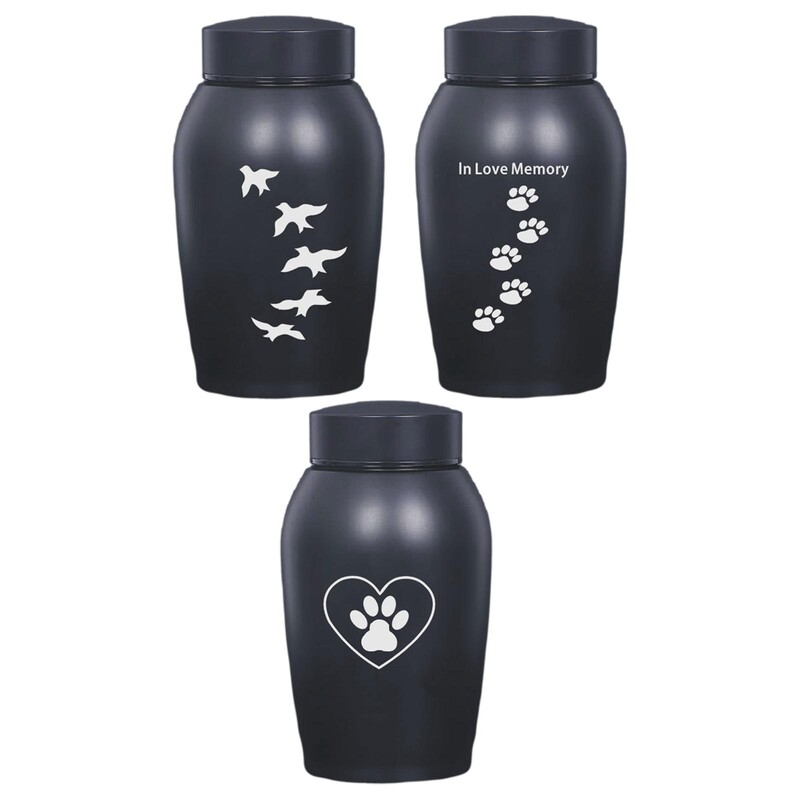 Kisállat hamu urna temetése Emlékek megőrzése Szuvenír koporsó kellékkészlet rozsdamentes acél tartós tárolás Hamvasztási emlékurna