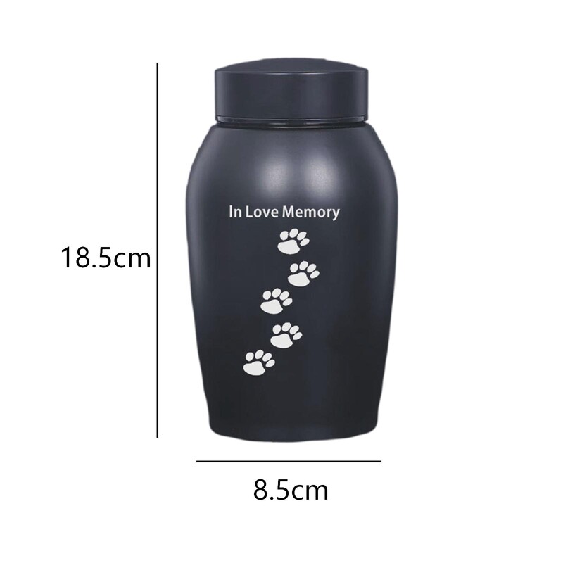 Kisállat hamu urna temetése Emlékek megőrzése Szuvenír koporsó kellékkészlet rozsdamentes acél tartós tárolás Hamvasztási emlékurna