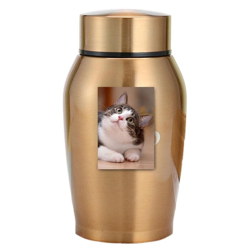 Többszínű, rozsdamentes acél kutyaurnák Kutya macska Madár Egér Hamvasztás Hamu Urna Lezárt temetés Kutyáknak Kisállat-ajándéküveg