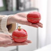 Urnă pentru animale de companie din ceramică, sicriu memorial pentru câine, sicriu funerar, capacitate de 13 ml, roșu, roz, sigilat, multifuncțional