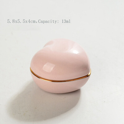 Urnă pentru animale de companie din ceramică, sicriu memorial pentru câine, sicriu funerar, capacitate de 13 ml, roșu, roz, sigilat, multifuncțional